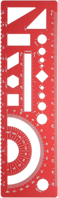 HARFINGTON Multifunctional Geometric Rulers 15cm Metric and SAE Aluminum by HARFINGTON