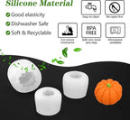 Sakolla 3D Pumpkin Candle Molds, 3 Pack Pumpkin Silicone Mold | Pumpkin Shape - Image 4