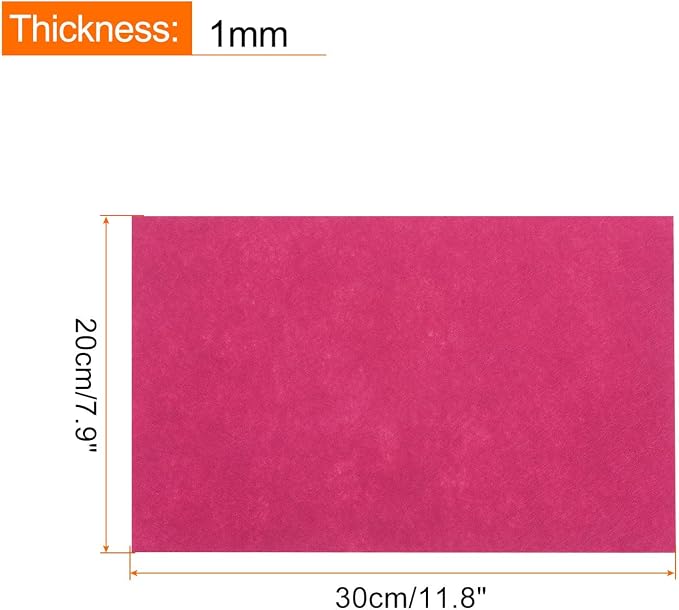 MECCANIXITY Adhesive Felt Sheets, Felt Fabric Crafts Back Adhesive Felt Sheets - Image 2