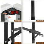 FDW 8FT Folding Table Half Portable Foldable Table Picnic Table - Image 3
