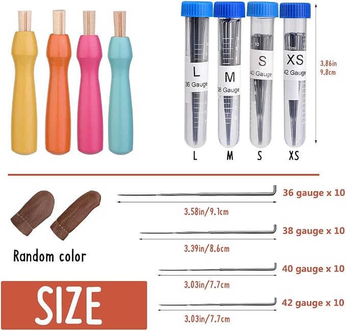 WONVOC 40 PCS Felting Needles Set, 36/38/40/42 Gauge Felting Needles, Felting - Image 2