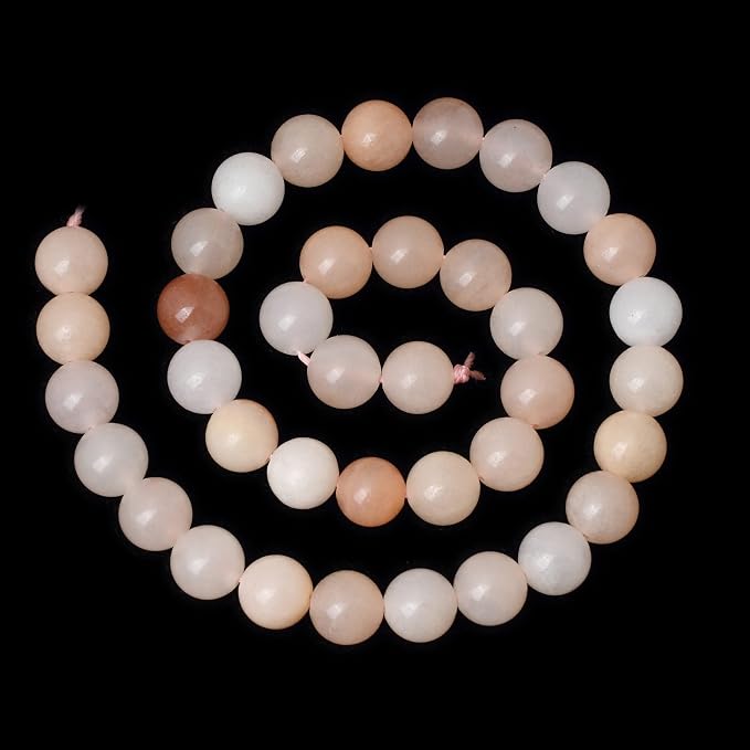 35PCS 10mm Natural Pink Aventurine Gemstone Round Loose Beads Stone Beads - Image 2