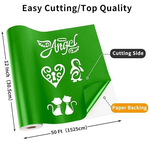Matte Green Permanent Vinyl, Craft Die Cutters - Image 2