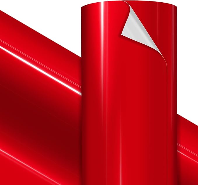 VViViD Premium Liquid Metallic Red Craft Vinyl Roll 1ft x 5ft – Bubble-Free Air by VVIVIDVINYL