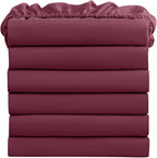 FreshCulture Twin Fitted Sheets, Bulk Pack of 6, Deep Pocket, Soft Microfiber by FreshCulture