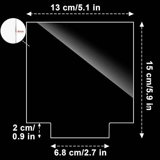 Acrylic Sheet Clear Cast for LED Light Base | Square Blanks DIY Laser Cutting - Image 2