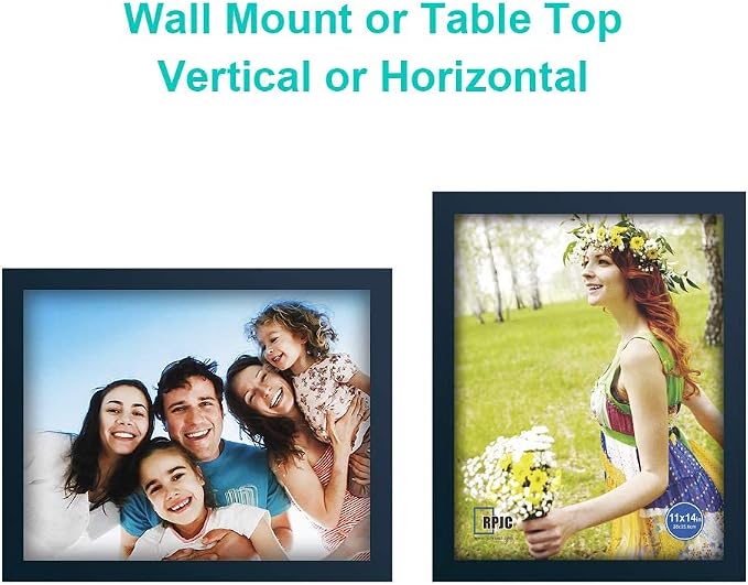 RPJC 11x14 inch Picture Frame Made of Solid Wood and High Definition Glass - Image 5