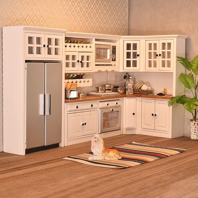 iLAND Dollhouse Furniture and Accessories Set Dollhouse Kitchen Modern Kit by ILANDTradingCoLtd