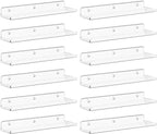 Lifewit Floating Shelves for Wall, Acrylic Display Shelf Wall Mounted for Figure by Lifewit