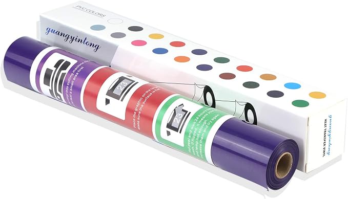 Guangyintong 12" x 12ft Heat Transfer Vinyl Rolls - Image 7