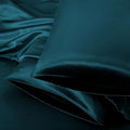 Aormenzy Satin Pillow Cases for Women Standard Size Set of 2, Dark Teal Satin by Aormenzy
