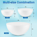 Yalumo Half Foam Balls for Crafts, 10 Pack Multi-Size Smooth Polystyrene Half - Image 2
