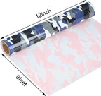 guangyintong Camouflage Blue Heat Transfer Vinyl HTV Rolls, Stretchy HTV Vinyl - Image 3