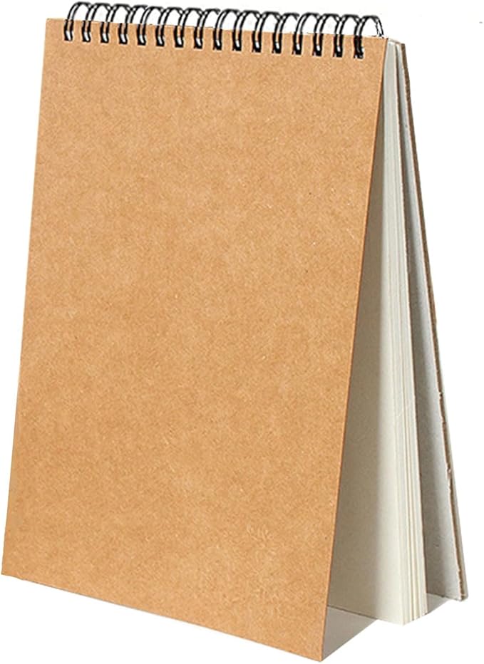 Sketch Book Pad, Drawing Paper 9" x 12" Spiral Bound, Durable Acid Free by FONTSATTY