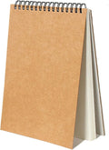 Sketch Book Pad, Drawing Paper 5.5" x 8.5" Spiral Bound, Durable Acid Free by FONTSATTY