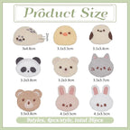 FINGERINSPIRE 36 PCS Crochet Appliques 9 Style Lovely Animals Sew On Patch - Image 2