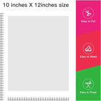 JANDJPACKAGING White Heat Transfer Vinyl HTV Bundle 10"x12"- 10 Pack of Premium - Image 5