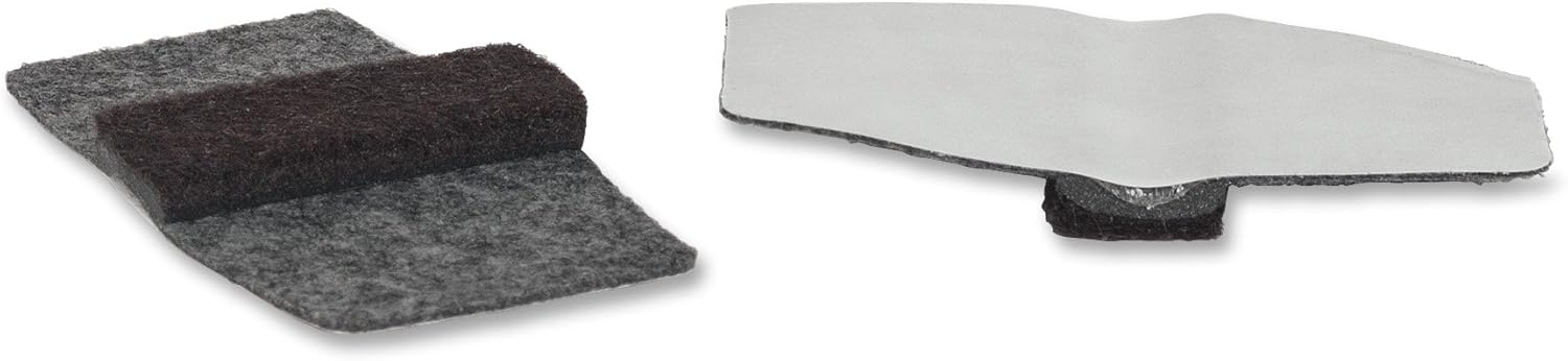 Lorell LLR49319 Wrap Around Floor Savers, Gray Count 16 (Pack of 10)