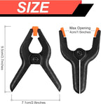 12 Pack Plastic Spring Clamps, 3.5inch Small Heavy Duty Clips - Image 2