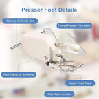 Presser Foot Open Toe Walking Foot Quilting and Sewing Thick Fabrics Compatible - Image 2