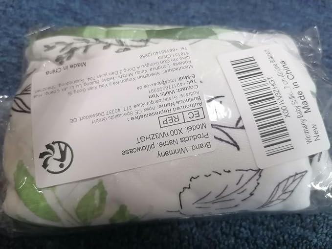 Baby Nursing Pillow Cover Infant Removable Breastfeeding Pillow Cover Cute Pattern Newborn Nursing Pillowcase Slipcovers Cushion Cover for Girls Boys 22.5 x 18 (Green Leaves)