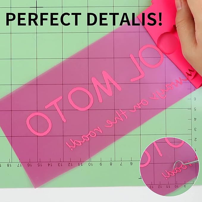 HTVRONT Heat Transfer Vinyl Neon Pink HTV Rolls, Heat Transfer Vinyl - Image 5