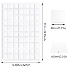 JANYUN 280 Pcs Double Sided Sticky Dots Removable Square Putty Clear Double - Image 2