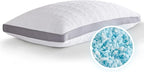 Meoflaw Cooling Queen Size Pillow, Shredded Memory Foam, Supports Back & Side by Meoflaw