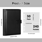 A5 Kpop Photocard Binder with 30 Pack 4-Pocket Card Pages, 6 Ring A5 Binder - Image 5