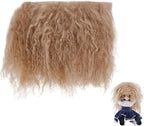 arricraft Camel Wool Doll Wig, Curly Hair, 5.5x9.45x0.12 Inch, DIY Doll Making by ARRICRAFT