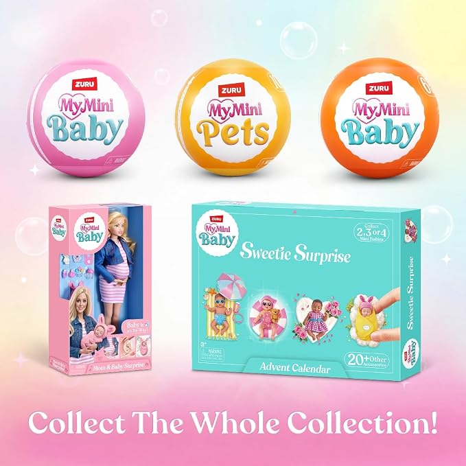 My Mini Birthday Series 1 by ZURU – Collectible Mystery Capsule Baby Doll - Image 7