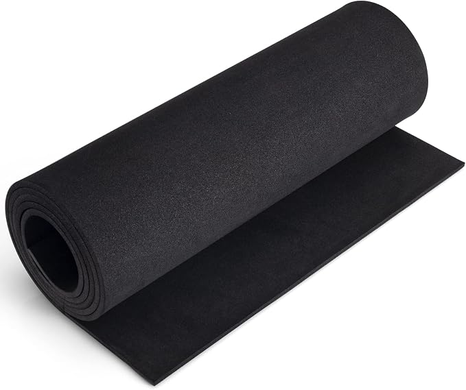Black Foam Sheets Roll, Premium Large EVA Foam Sheet 13.9" x 59", 5mm Thick by MEARCOOH