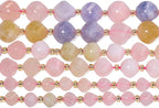 34pcs Natural Morganite Stone Beads - Image 7