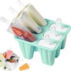 Popsicle Mold, Popsicle Molds 6 Pieces Silicone Ice Pop Molds BPA Free Popsicle - Image 7