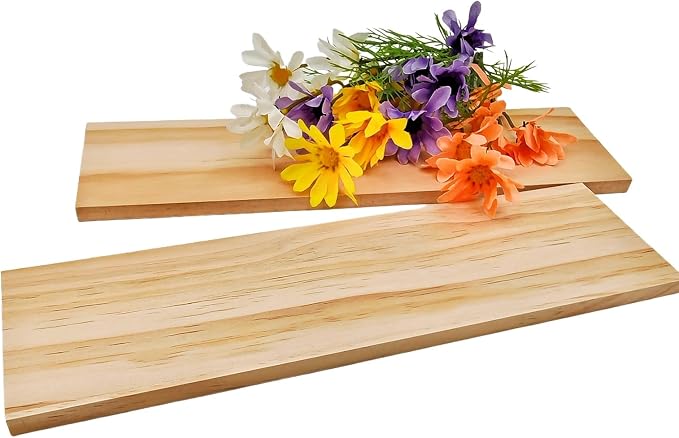 2PCS Rectangle Wood Boards Unfinished Wood Blocks - Image 5