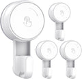 LUXEAR Suction Cup Hooks Reusable Suction Hooks for Shower Wall Vacuum Bathroom Suction Holder Removable Window Glass Door Suction Hanger for Bathroom Kitchen Heavy Duty Hook for Wreath (4 Pack)