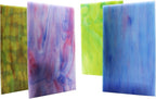 LITMIND 12 Sheets Variety Stained Glass Sheets Pack, 4 x 6 inch Mosaic Glass - Image 3