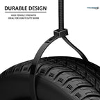 Kable Kontrol Cable Zip Ties Black 50 Pcs 19 Inch, 250 Lbs Tensile Strength - Image 4