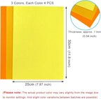12 PCS Felt Fabric Sheets Shades of Yellow, 7.87*11.8 inch A4 Stiff Felt Square - Image 2