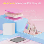 Nicpro Aesthetic Miniature Painting Kit, Stay Wet Palette & 16PCS Detail Paint - Image 2