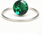 Emerald Green Color Cubic Zirconia Loose Beads Unset - Image 7