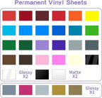 Lya Vinyl 65 Pack Permanent Vinyl, Self Adhesive Vinyl Sheets - Image 2
