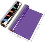 RENLITONG Glossy Purple HTV Vinyl 12" x 35ft Roll - Image 2