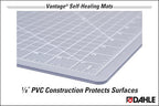 Dahle Vantage 10682 See-Through Premium Self-Healing Cutting Mat, 1/2" Grid - Image 7