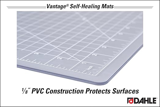 Dahle Vantage 10681 See-Through Premium Self-Healing Cutting Mat, 1/2" Grid - Image 7