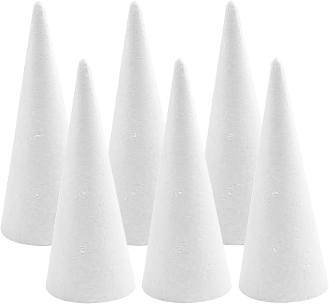 Crafjie Foam Cones for DIY Arts and Crafts, for DIY Home Craft Project by TumblerHome