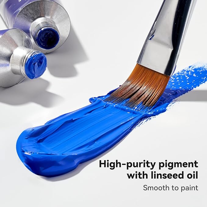 Paul Rubens Oil Paint, 10 Basic Colors*170 ml LargeTubes, Professional Oil - Image 7