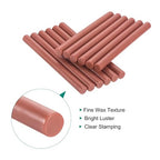 MECCANIXITY 12 Pcs Dark Red Cylinder Sealing Wax Stick Glue Gun Wax Seal Rod - Image 3