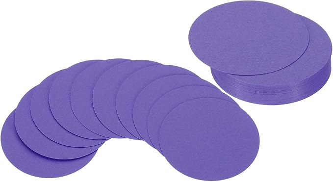 PATIKIL 2inch Circle Card Stock, Dark Purple by PATIKIL