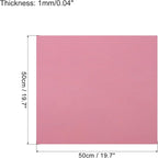 MECCANIXITY EVA Foam Sheets Light Pink 19.7 Inch x 19.7 Inch 1mm Thick Crafts - Image 2